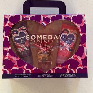 Justin Bieber SOMEDAY 3 Piece Gift-set Never Used